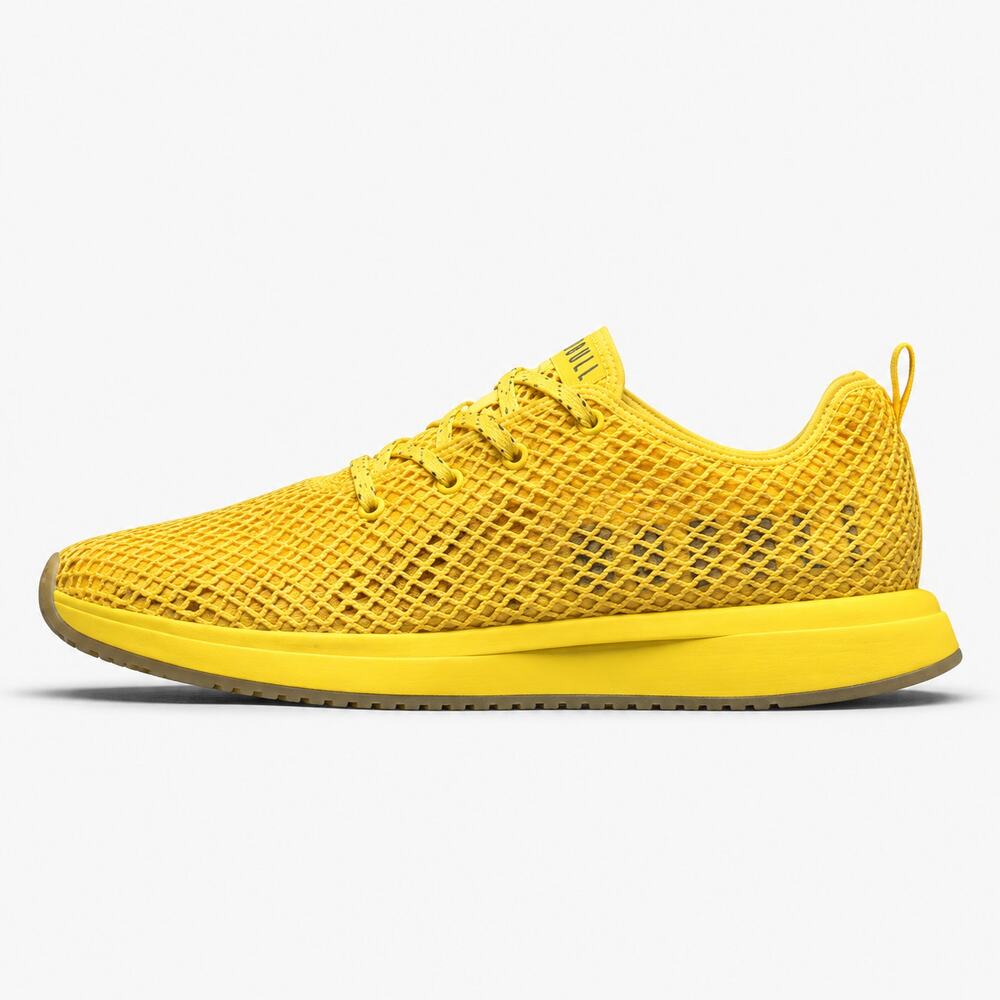 NOBULL Lemon Drop Diamond Knit Runner Yellow Sneakers Women’s 7.5